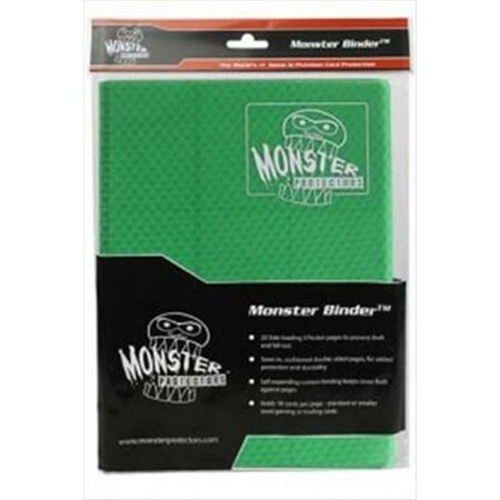 MONSTER BINDERS 9PHGR Binder 9 Pocket Monster Holofoil - Green MON9PHGR